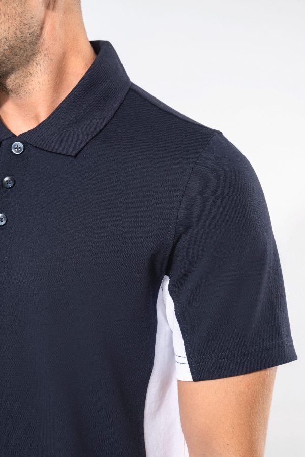 Polo piqué manches courtes bicolore homme – Image 7
