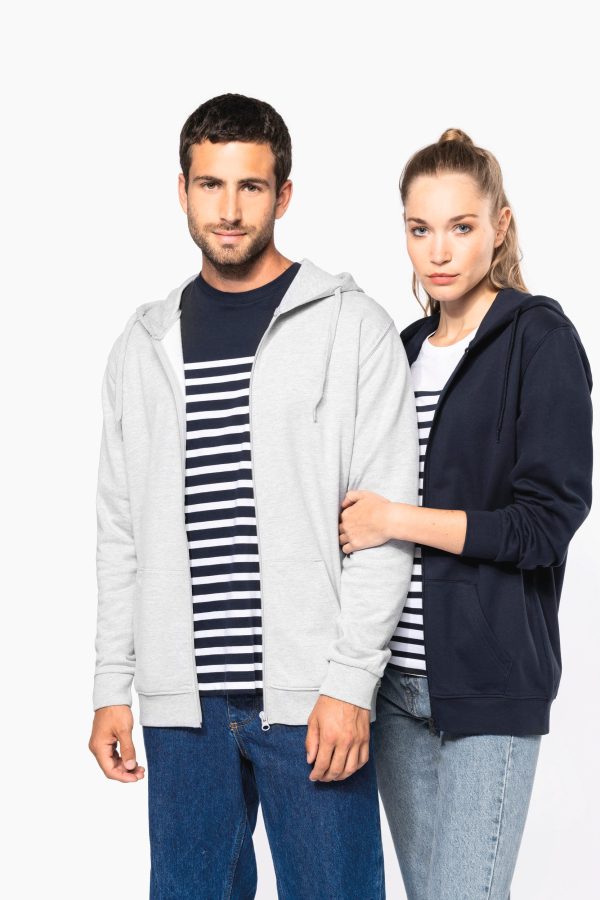 Sweat-shirt recyclé zippé à capuche unisexe – Image 12
