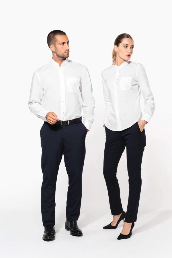 Chemise col mao manches longues – Image 11