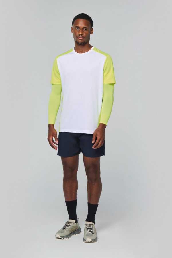 T-shirt de sport écoresponsable bicolore homme – Image 2