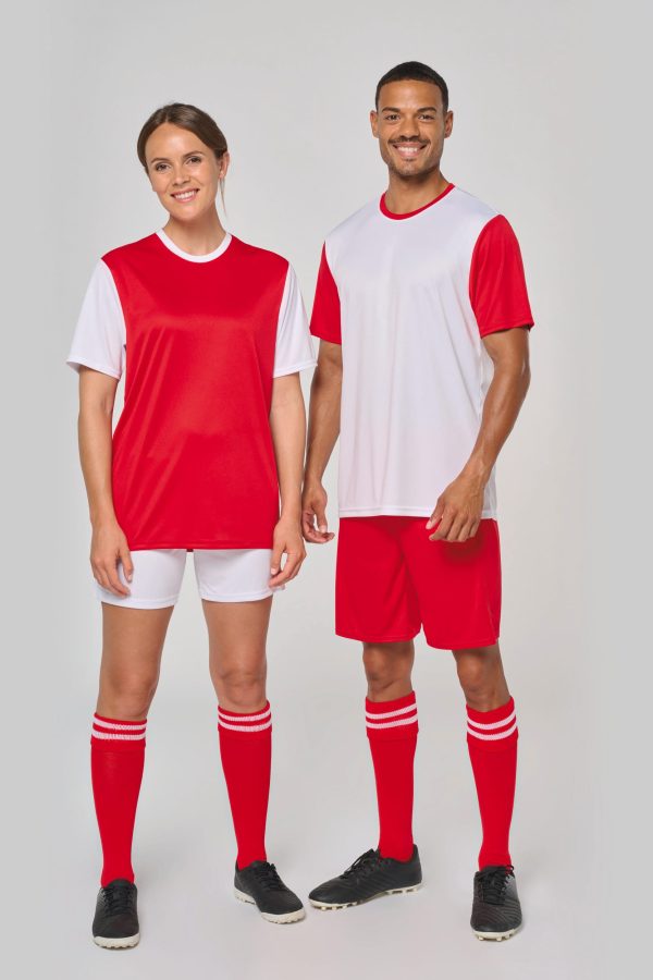 Maillot manches courtes bicolore unisexe – Image 5