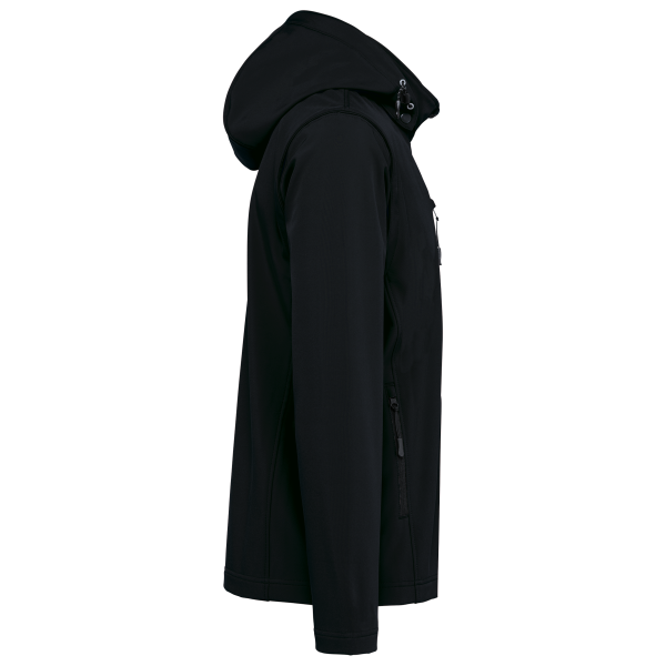 Veste Softshell 3 couches à capuche avec manches amovibles unisexe – Image 23