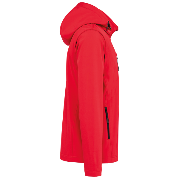 Veste Softshell 3 couches à capuche avec manches amovibles unisexe – Image 33