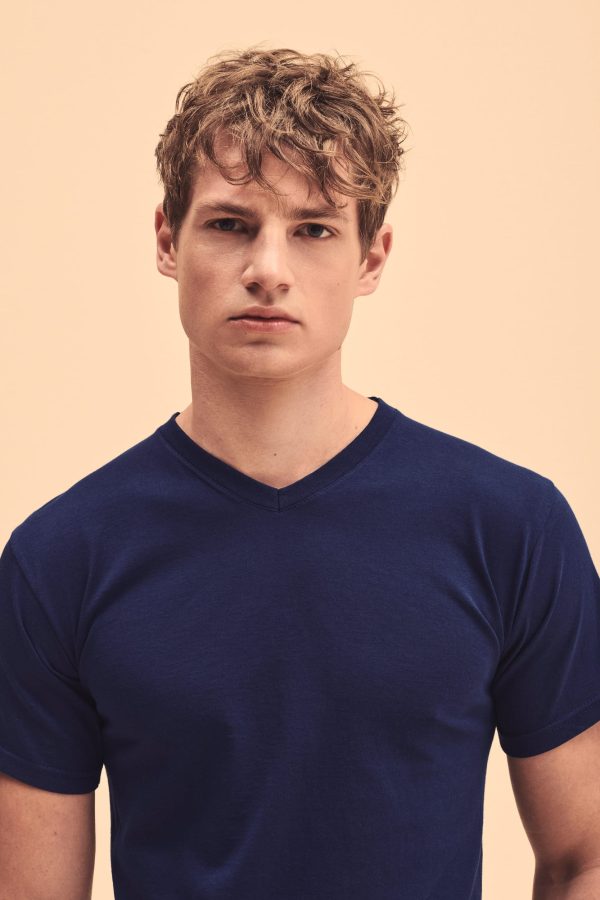 T-shirt homme col v Valueweight (61-066-0) – Image 2